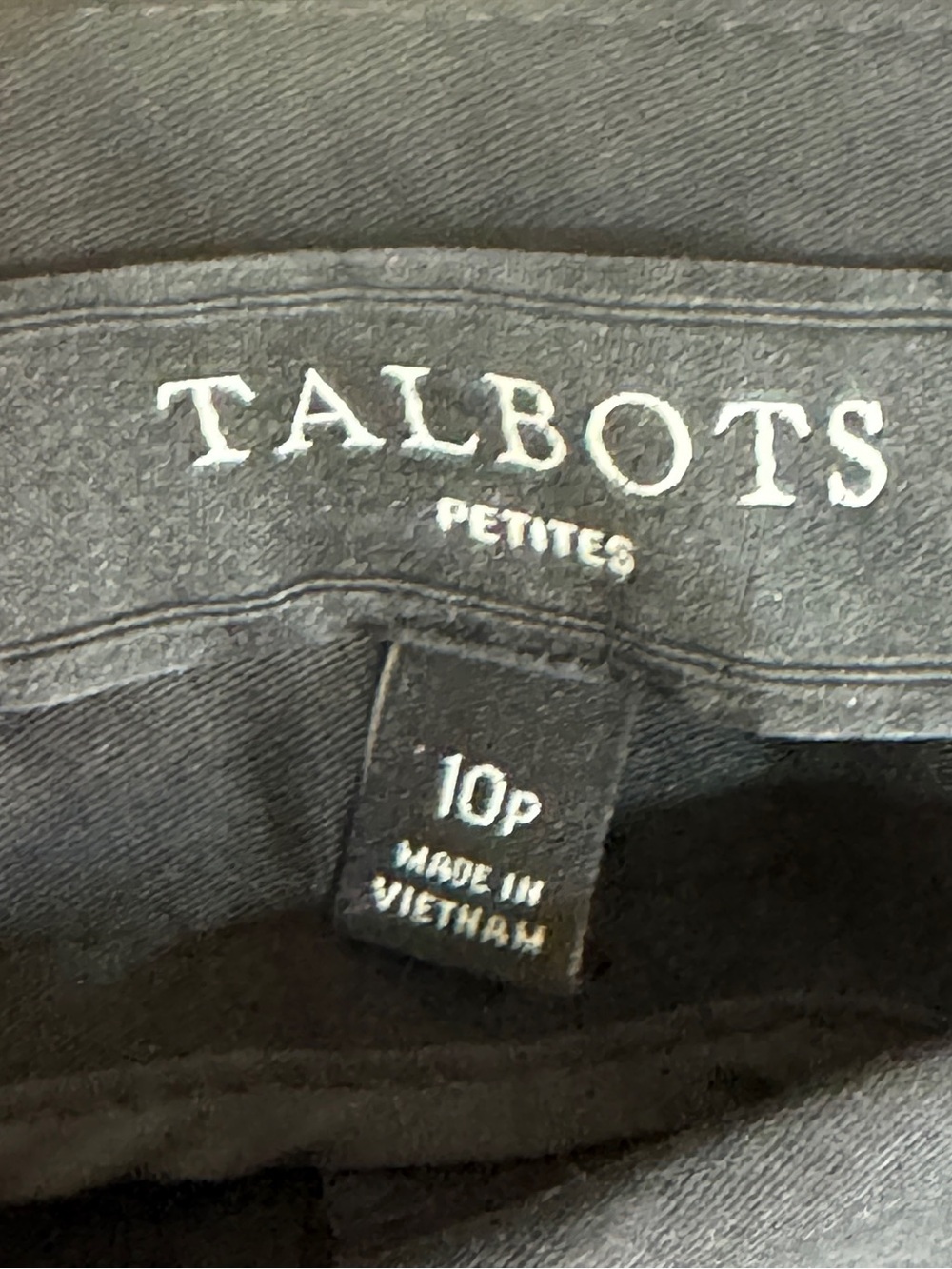 Talbots Black Wide-Leg Dress Trousers with Satin Waistband - Picture 3 of 10